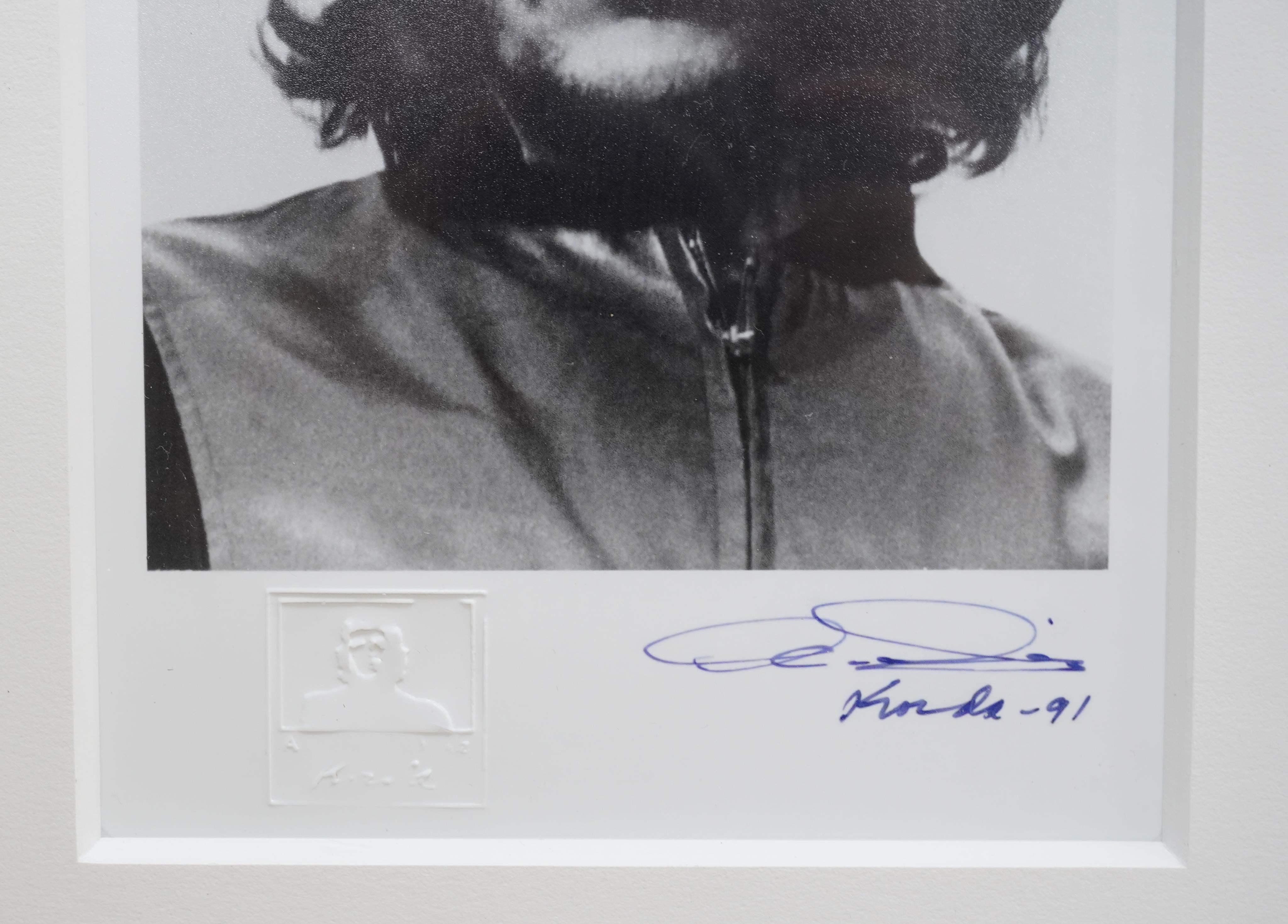 After Alberto Korda (1928-2001), ‘Guerrillero Heroico’, Portrait of Che Guevara, stamped, facsimile signature and date ‘91, Warwick Leadlay Gallery label verso, gelatin silver print, 19 x 13cm
